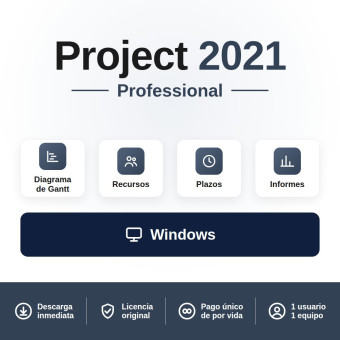 Project Professional 2021 para 1 PC