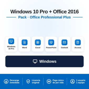 Windows 10 PRO + Office 2016 PRO PLUS