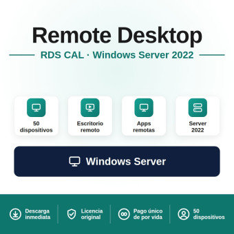 Remote Desktop Services (50 Dispositivos) para Windows Server 2022