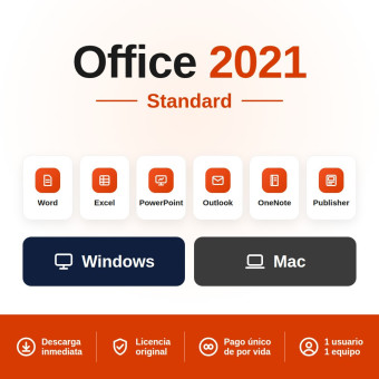 Office 2021 Standard para Windows y MacOS