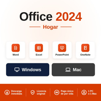 Office 2024 Hogar - 1 PC / Mac